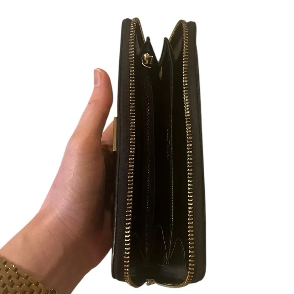 Kate Spade New York Black Continental Large Zip Wallet